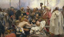 Оружие запорожских казаков: на живописном полотне и в музее