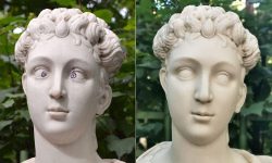 Реставраторы убрали пририсованные глаза со скульптуры в Летнем саду — The Art Newspaper Russia